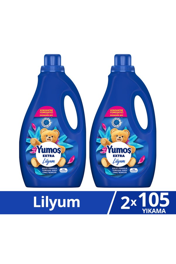 Extra Konsantre Çamaşır Yumuşatıcısı Lilyum 105 Yıkama 2520ml x2