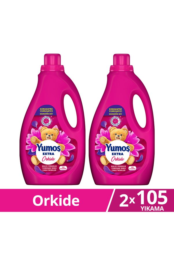 Extra Konsantre Çamaşır Yumuşatıcısı Orkide 105 Yıkama 2520ml x2