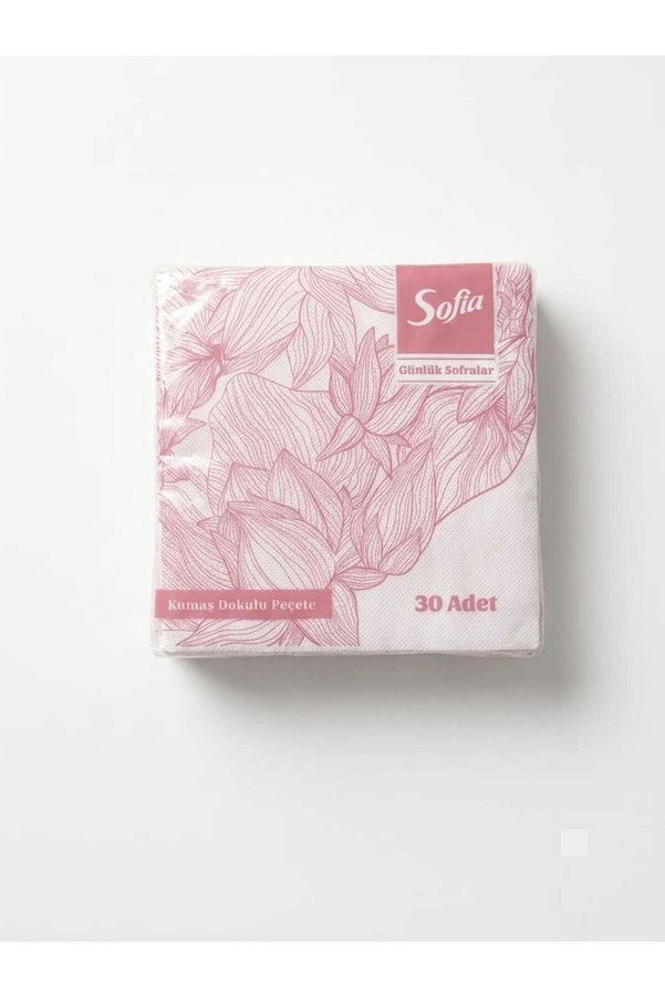 Kumaş Dokulu Lüks Pembe Peçete 33x33 cm 30 Adet - 5 Paket