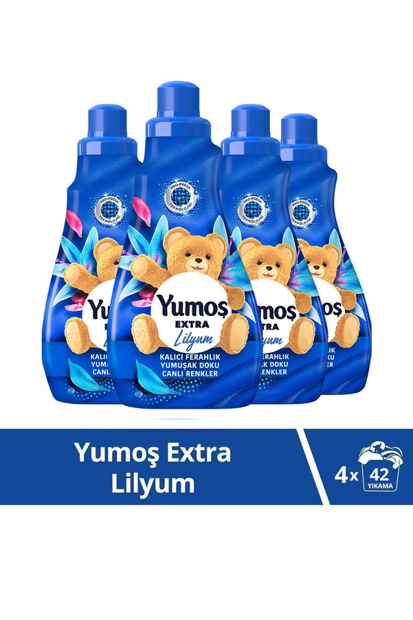 Extra Konsantre Çamaşır Yumuşatıcısı Lilyum 1008 ml x4