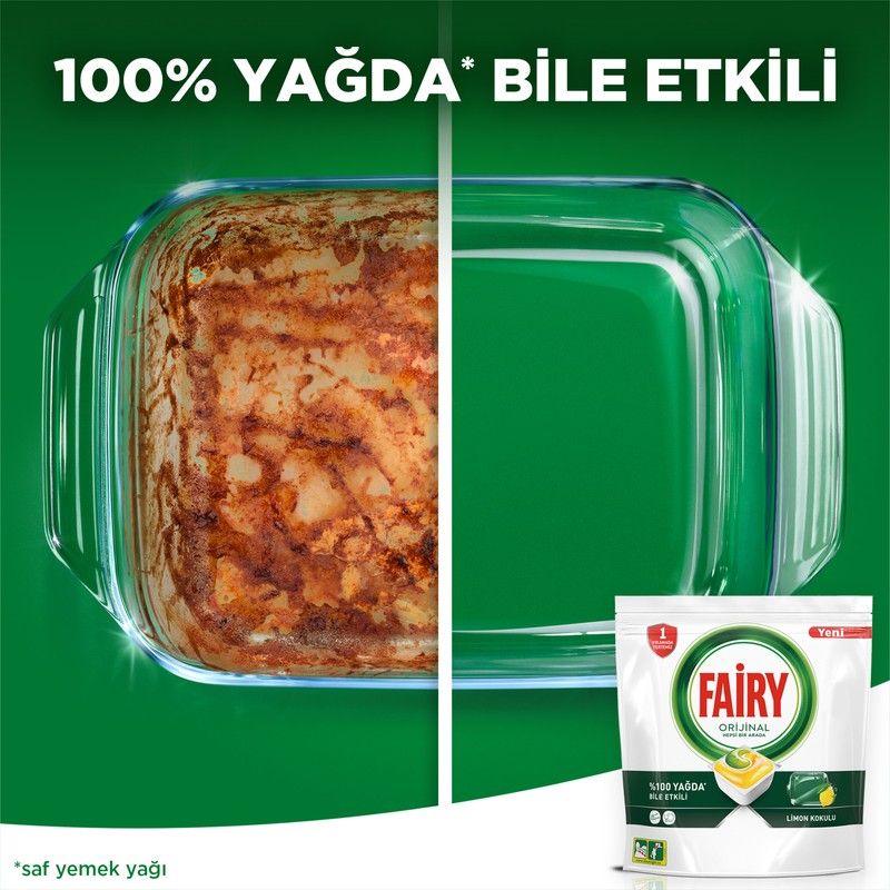 Hepsi Bir Arada Bulaşık Makinesi Deterjanı Kapsülü/Tableti 120 Yıkama Limon Kokulu görsel 4