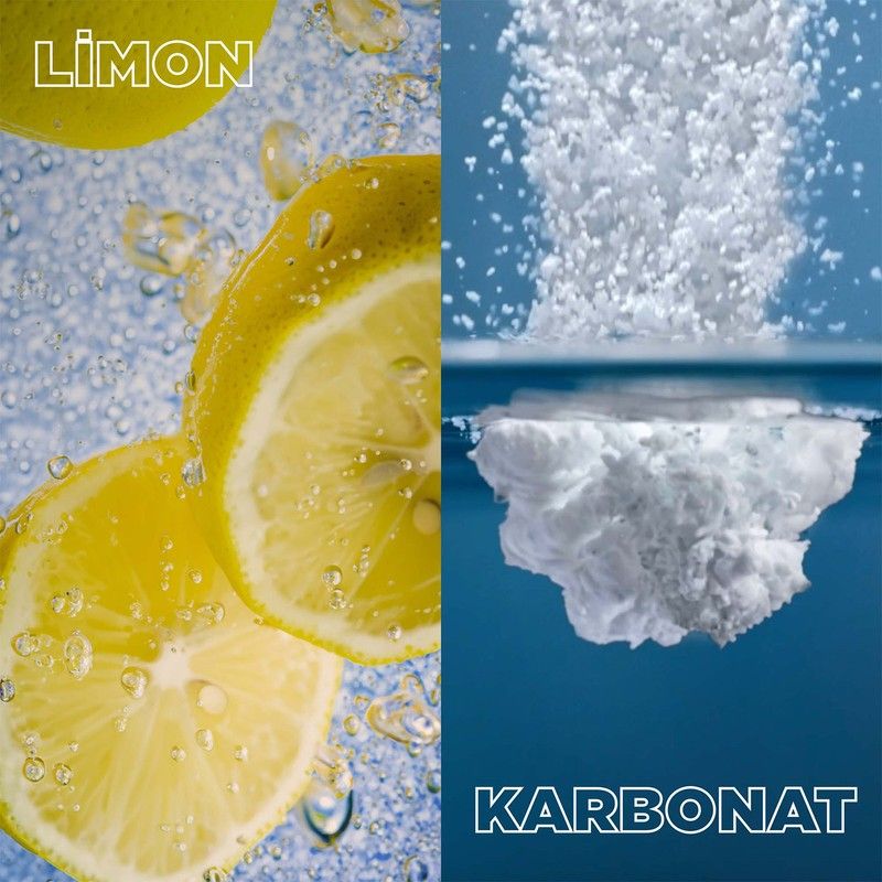 Toz Çamaşır Deterjanı Renkliler ve Beyazlar İçin Limon ve Karbonat 8 Kg görsel 5