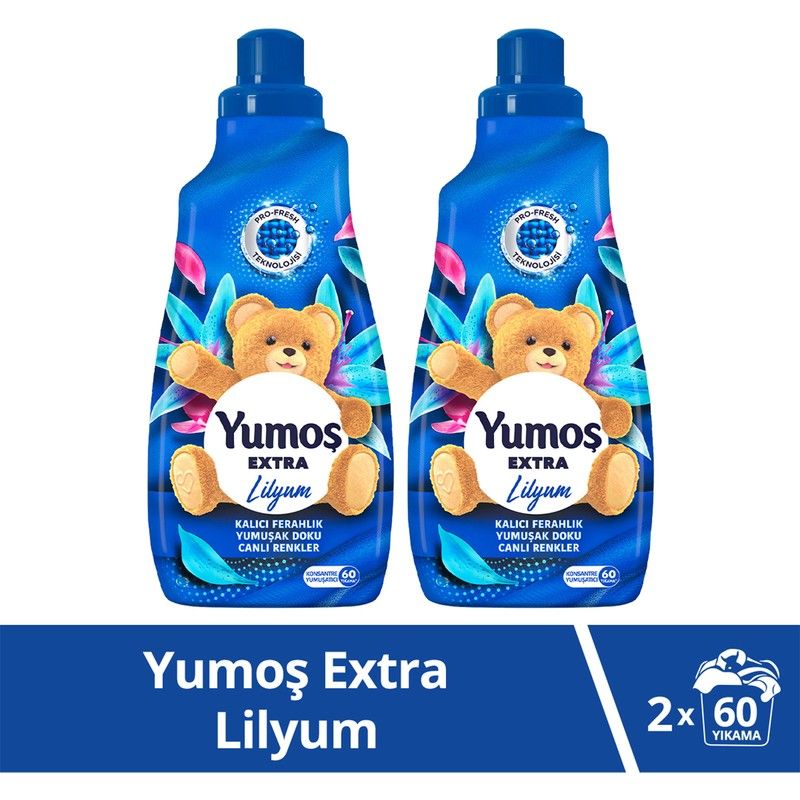 Extra Konsantre Çamaşır Yumuşatıcısı Lilyum 1440 ml x2