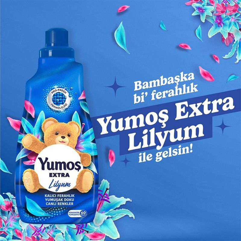 Extra Konsantre Çamaşır Yumuşatıcısı Lilyum 1440 ml x2 görsel 4