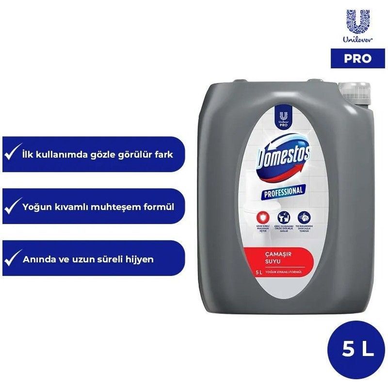 Professional Yoğun Kıvamlı Çamaşır Suyu 5 L x 4 (1 Koli)