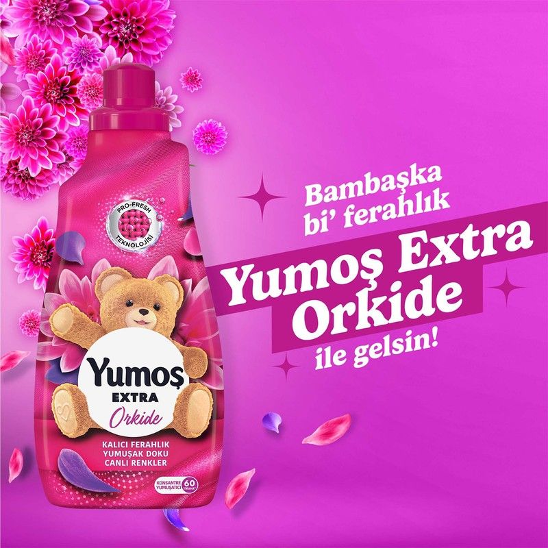 Extra Konsantre Çamaşır Yumuşatıcısı Orkide 1440 ml 60 Yıkama görsel 4