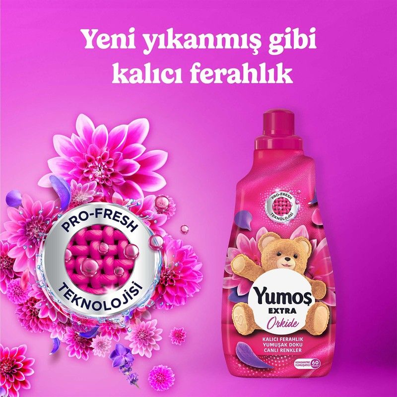 Extra Konsantre Çamaşır Yumuşatıcısı Orkide 1440 ml 60 Yıkama görsel 5