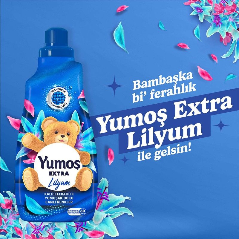 Extra Konsantre Çamaşır Yumuşatıcısı Lilyum 1440 ml 60 Yıkama görsel 4