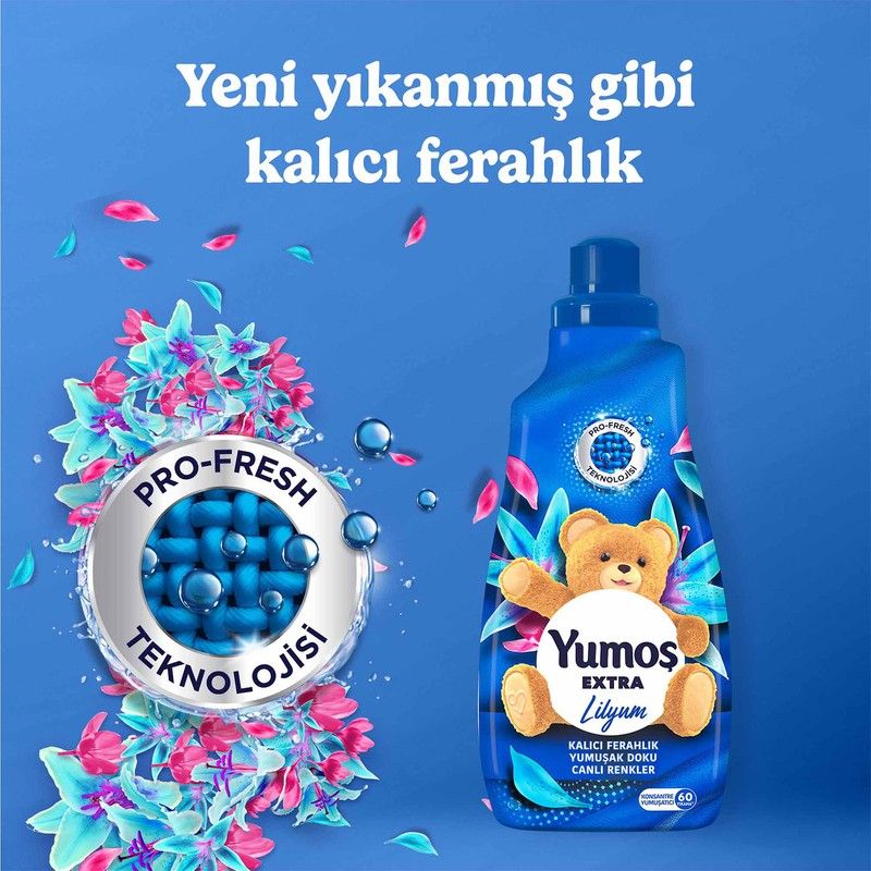 Extra Konsantre Çamaşır Yumuşatıcısı Lilyum 1440 ml 60 Yıkama görsel 5